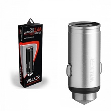 Телефонное азу 1 usb, быстрый заряд QC3.0, 5B/2.4A, серебро