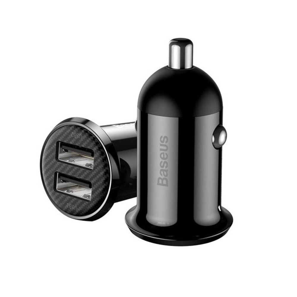 Телефонное азу 2 usb, 30 w, цвет черный Телефонное азу 2 usb, 30 w, цвет черный