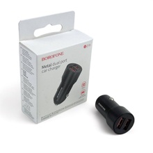 Телефонное азу 2 usb 12-24v, цвет черный