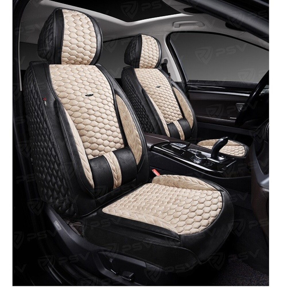 Комплект накидок на весь салон форма 5d armada skin, материал мокрая кожа, цвет черный, вставка бежевая, строчка бежевая Комплект накидок на весь салон форма 5d armada skin, материал мокрая кожа, цвет черный, вставка бежевая, строчка бежевая