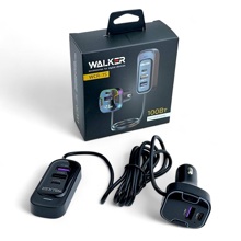 Телефонное азу 3 usb-порт, 2 Type-C, 100 W с удлинителем 1,5 метра, цвет черный