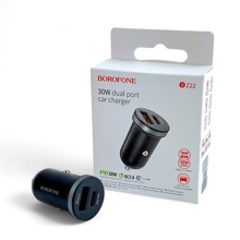 Телефонное азу 1 usb / 1 type cx, быстрый заряд PD65w-QC3.0 83Вт/3.0 A, 12-24V, цвет черный