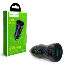 Телефонное азу 1 usb3.0 quick charger + 1pd type-c (30w), цвет черный