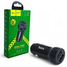 Телефонное азу 2 usb, 2,1 a, цвет черный