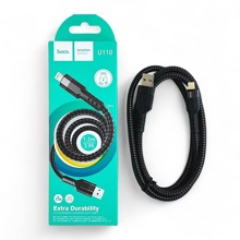 Телефонный кабель для IPhone - USB, 1,2 м, 2,4 A, материал нейлон, цвет черный