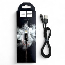 Телефонный кабель для IPhone - USB, 1 м, 2,4 A, материал пвх, цвет черный