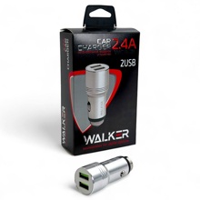 Телефонное азу 2 usb 2.4a, 10.5 вт,цвет серебро