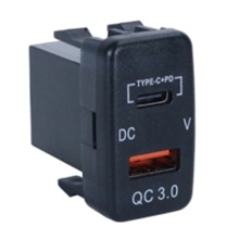 Врезной разъем USB + Type-C 12V/24V