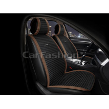 Накидки на передние сиденья MONACO, велюр, цвет коричневый/черный/коричневый/коричневый