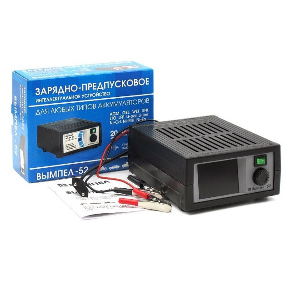 Зарядное устройство вымпел-52 (0,5-18v/0,5-20а) gel, agm, efb, wet Зарядное устройство вымпел-52 (0,5-18v/0,5-20а) gel, agm, efb, wet