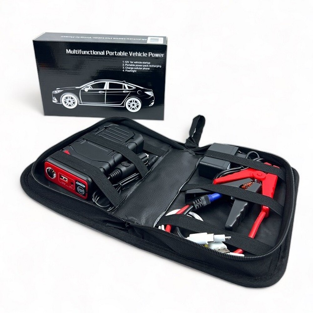 Пуско-зарядное устройство 10 400 мАч, пусковой ток 400 A, пиковой ток 800 A Пуско-зарядное устройство 10 400 мАч, пусковой ток 400 A, пиковой ток 800 A