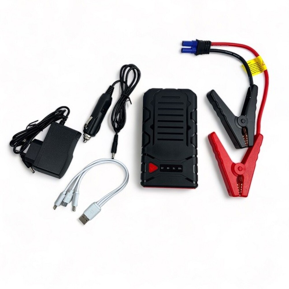 Пуско-зарядное устройство 10 400 мАч, пусковой ток 400 A, пиковой ток 800 A Пуско-зарядное устройство 10 400 мАч, пусковой ток 400 A, пиковой ток 800 A