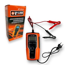 Зарядное устройство многофункциональное интелектуальное трехступенчатое с дисплеем VOLLRUS 15 A, 7а, 12/24в (5-100 а/ч)