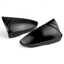 Накладка зеркала лада Гранта в стиле м зеркал бмв штатная установка (Черный пластик) (Компл)