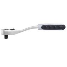 Трещотка флажковая 1/4* 72 зубца изогнутая