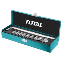 Набор головок 6-ти гр с трещоткой, из 11 предметов, металлический кейс