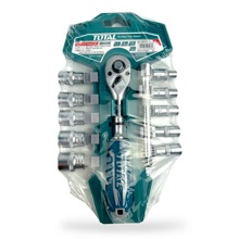 Набор головок 6-ти гр с трещоткой 1/4 12 предметов 5-14мм