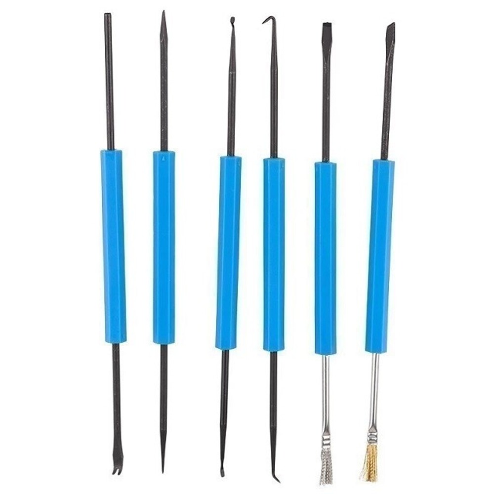 Набор монтажного инструмента для пайки, 6 предметов Набор монтажного инструмента для пайки, 6 предметов