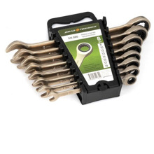 Набор ключей комбинированных трещоточных из 8 шт.