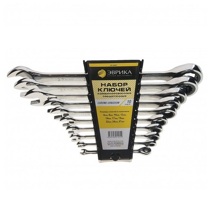 Набор ключей комбинированных трещоточных 10 шт 8, 10, 12, 13, 14, 15, 17, 19, 22, 24 мм