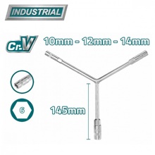 Ключ торцевой Y-образный 10-12-14