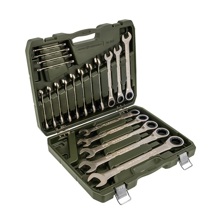 Набор ключей комбинированных трещоточных из 20 шт. в кейсе