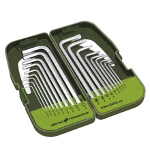 Набор ключей шестигранных + TORX удлиненных в холдере 18 пр