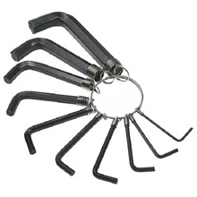 Набор ключей шестигранных 10 шт на кольце в блистере