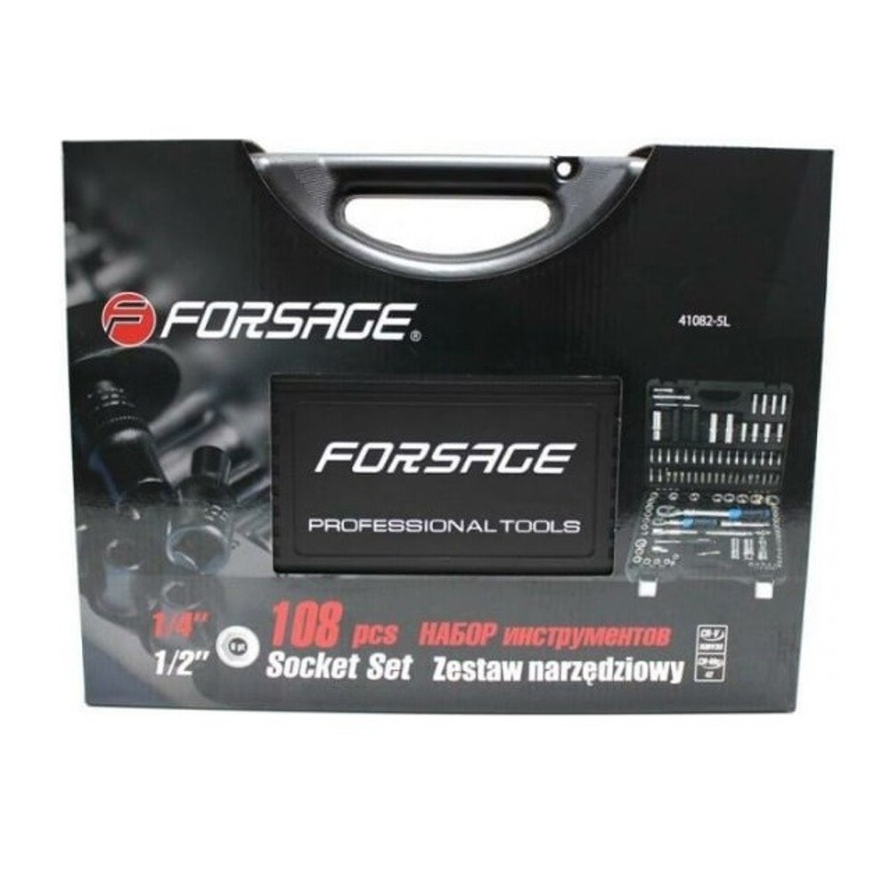 Набор инструмента из 108 предметов с телеск. трещотками 6гр. 1/2, 1/4 Набор инструмента из 108 предметов с телеск. трещотками 6гр. 1/2, 1/4