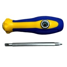 Отвертка переставная с боковым отверстием