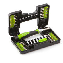 Отвертка цанговая для точных работ с битами 1/8, 37 предм.