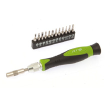 Отвертка цанговая для точных работ с битами 1/8, 14 предм.