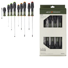 Набор отверток c 3-х компонентной ручкой, 9 предметов с держателем