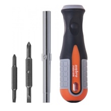 Отвертка переставная 6 в 1 ROUND GRIP 1/4, 5/16 DR, SL5,6, PH1,2