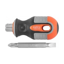 Отвертка переставная ROUND GRIP PH2, SL6x38mm