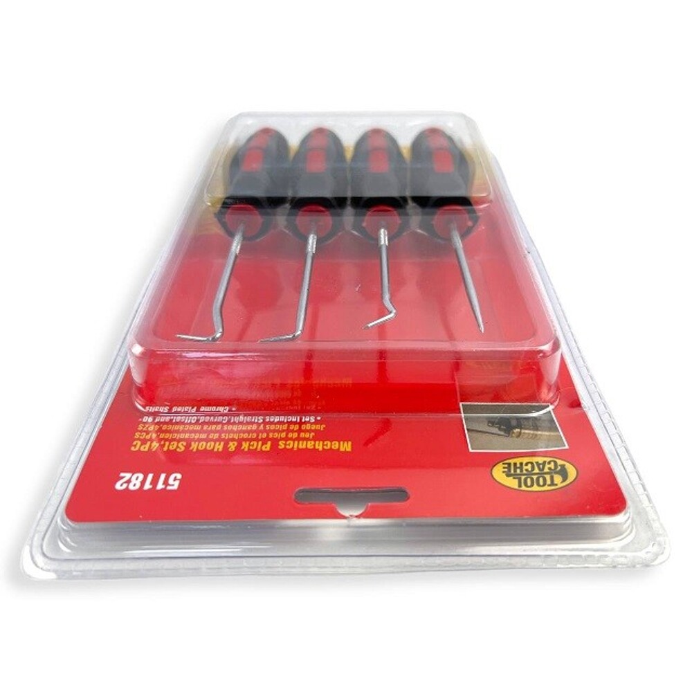 Набор инструмента шило, крючки, 4 предмета в блистере Набор инструмента шило, крючки, 4 предмета в блистере