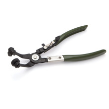 Клещи для самозажимных хомутов с загнутыми губками