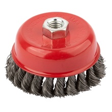 Корщетка чашечная 3/75 мм, крепление гайка M14