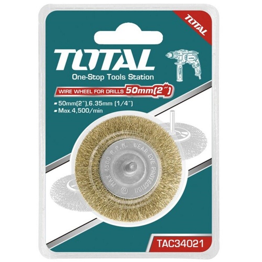 Щетка для дрели металлическая плоская 100 мм Щетка для дрели металлическая плоская 100 мм