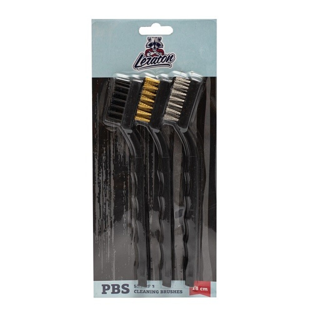 Набор из 3-х щеток жестких, пластик+металл Набор из 3-х щеток жестких, пластик+металл