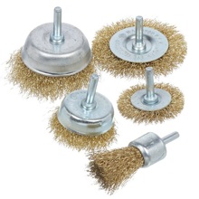 Корщетки дисковые + чашечная набор 5шт в блистере (IN-417)