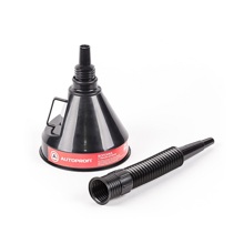 Воронка разборная D 135 мм, встроенный сетчатый фильтр, цвет черный/32