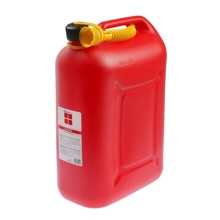 Канистра пластиковая + съемная насадка-лейка 25 л, цвет красный