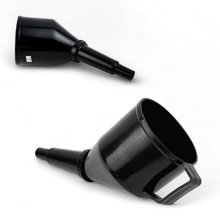 Воронка угловая, разборная, большая черная (диаметр 12 см, нос. -14 см)