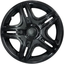 Колпак декоративный 16 дакар черный глянец /S16146