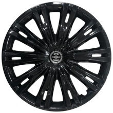 Колпак декоративный 14 гига черный глянец 2 шт.