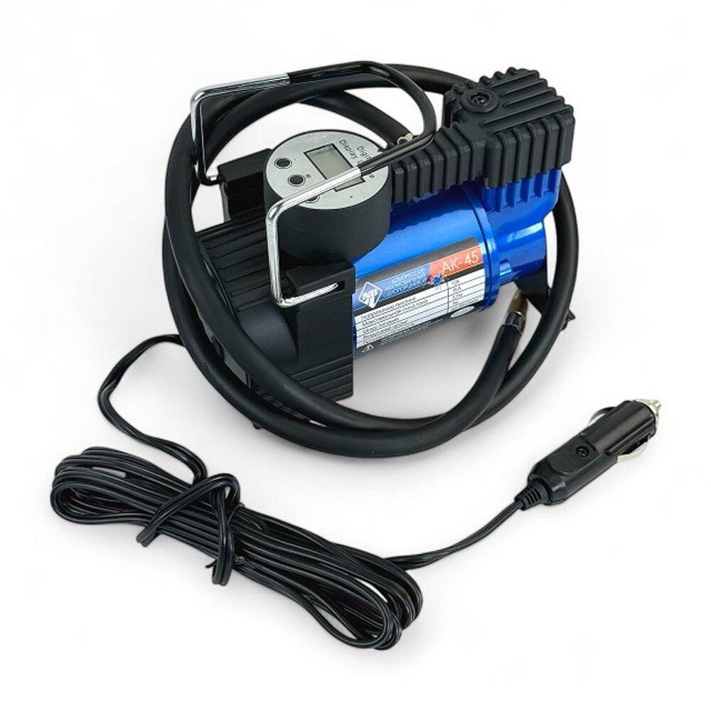 Компрессор 45 л/мин ак-100 psi, 12в, металлический корпус, однопоршневой в кейсе с инструментами Компрессор 45 л/мин ак-100 psi, 12в, металлический корпус, однопоршневой в кейсе с инструментами