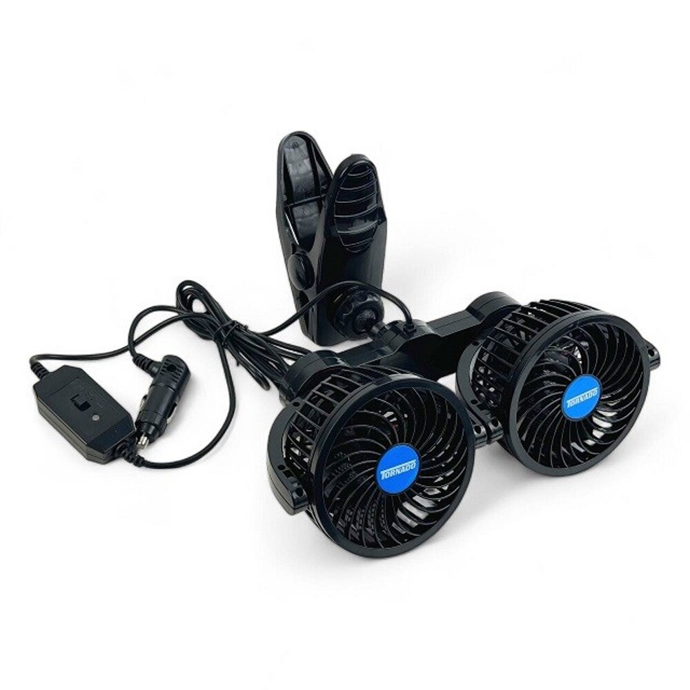 Вентилятор 4 12v, 6 Вт T-605 двойной на прищепке Вентилятор 4 12v, 6 Вт T-605 двойной на прищепке