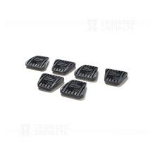 Накладка педали ваз-2110, 2170, 1118 сцепления и тормоза упаковка 6шт