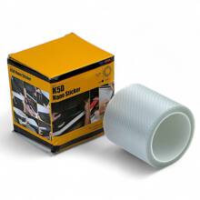 Пленка 3D CARBON, прозрачная 5 м * 10 см (защита порогов, дверей, краски от сколов и царапин)